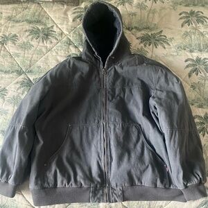 Levi’s Mens Olive Sherpa lined Cotton Utility Jacket 4XL Like New​​​​​​​​​​